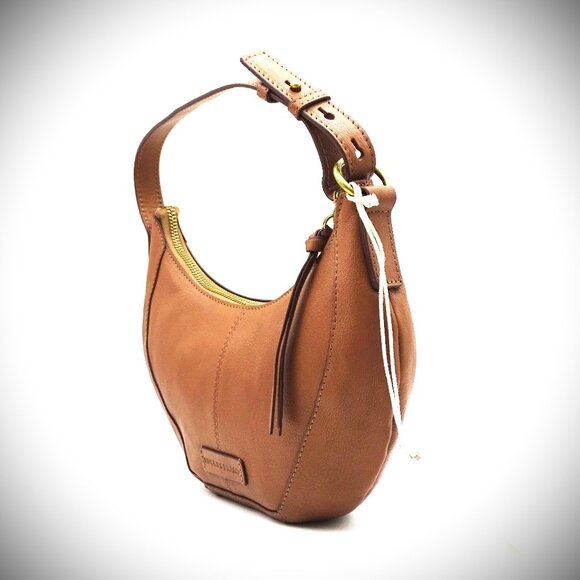 LUCKY BRAND Genuine Honey Tan Color Leather Shouler Bag - Picture 4 of 11